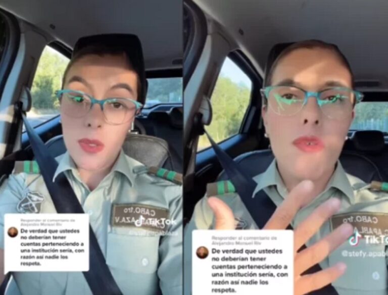 “¡No me venga a decir que no nos respetan!”: La tajante respuesta de carabinera a usuario que la criticó por ser tiktoker