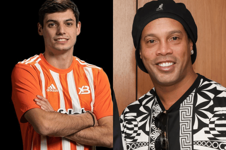 El chileno Benjamín Sierra da la bienvenida a Ronaldinho a la Kings League: 