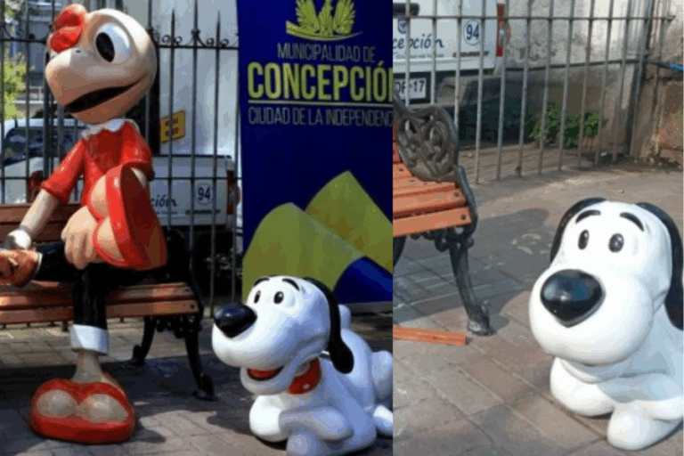 Reflauta: Municipalidad de Concepción compró estatua en tamaño real de Condorito y fue robada en menos de dos semanas