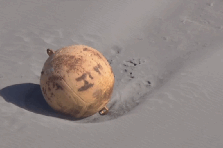 Misteriosa esfera de metal aparece en una playa de Japón