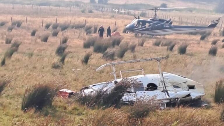 Helicóptero cayó en comuna de Galvarino mientras combatía incendios forestales: Dos personas murieron