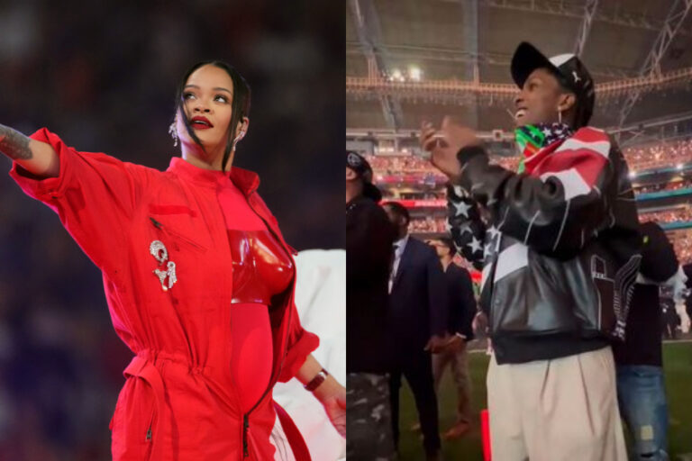A$AP Rocky se vuelve viral por su reacción al show de Rihanna en el Super Bowl