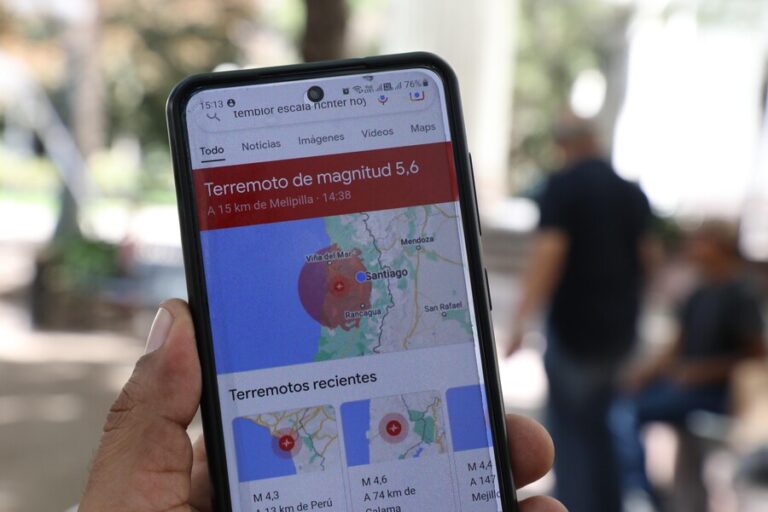 Los 5 movimientos de menor intensidad registrados en la RM luego del temblor 5,6