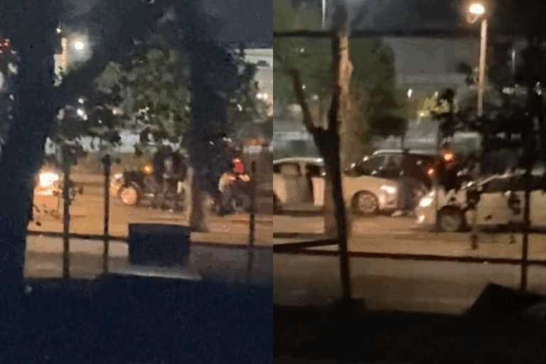 San Bernardo: Sujetos realizan violenta encerrona frente a Estación Nos