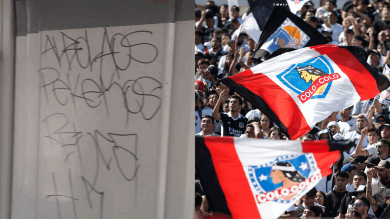 Barristas de Colo Colo rayan y destruyen estación de Metro en medio del arengazo del superclásico