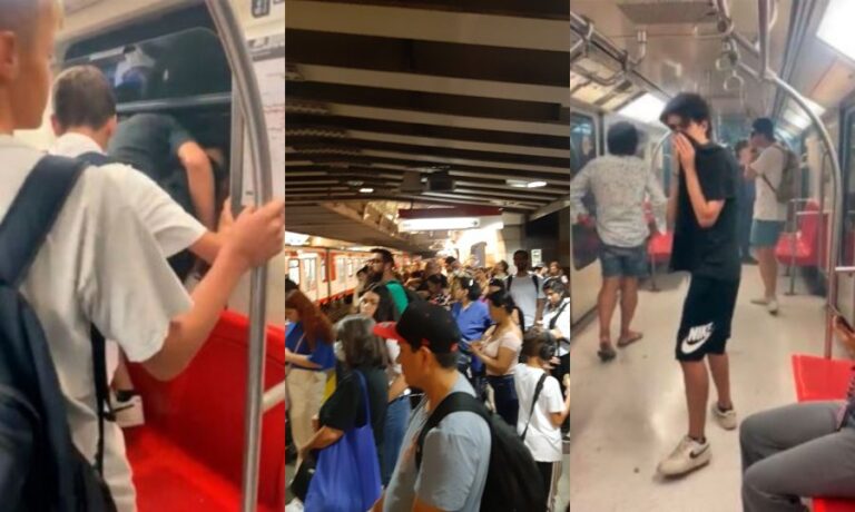 Pasajeros reportaron presencia de humo en dos estaciones de la Linea 1 del Metro de Santiago