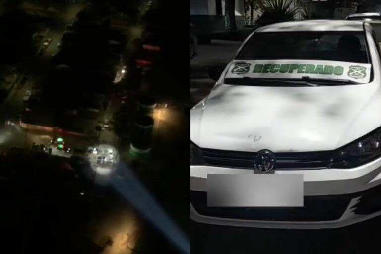 Carabineros detuvo a dos sujetos tras persecución por Cerrillos, Maipú y Cerro Navia: Vehículo tenía encargo por robo