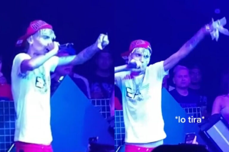 Marcianeke luego de que le lanzaran droga al escenario: “No porque cante sobre cosas así, significa que siga haciéndolo