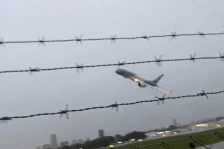 Registran arriesgada maniobra de avión presidencial argentino durante aterrizaje