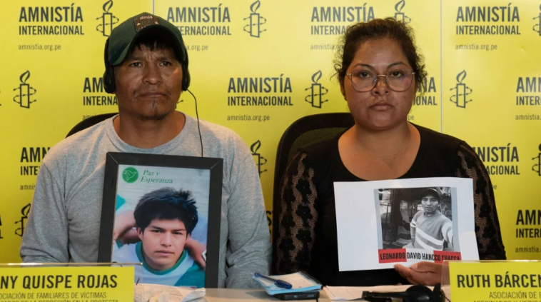 Informe de Amnistía Internacional asegura que manifestantes en Perú murieron en 