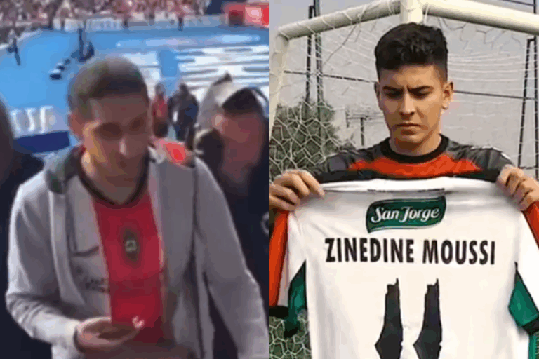 Palestino envía camiseta a hincha expulsado en París y al presidente del PSG