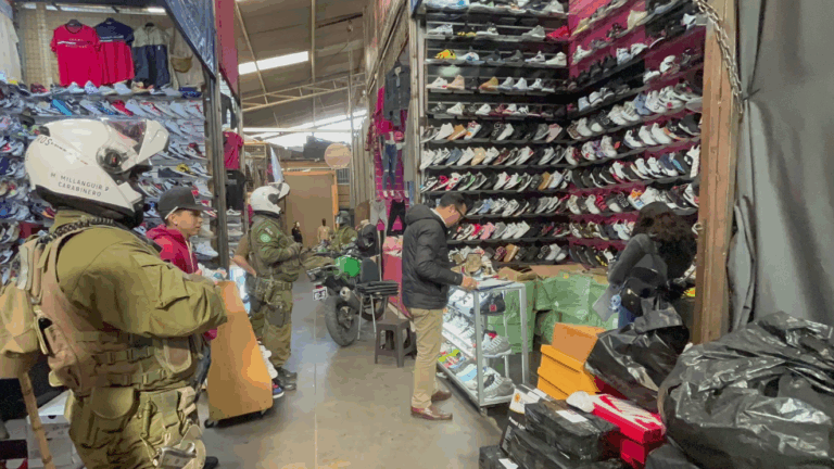 Operativo policial culminó con incautación de más $760 millones en mercadería falsificada que se vendía en Franklin