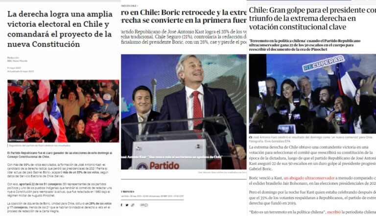 Cobertura internacional sobre elección del Consejo Constitucional: 
