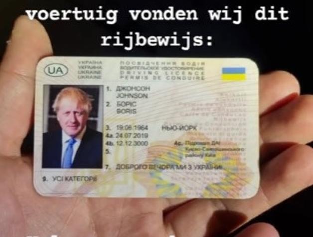 Países Bajos: Detienen a hombre por conducir ebrio y portar licencia falsa con el nombre de Boris Johnson