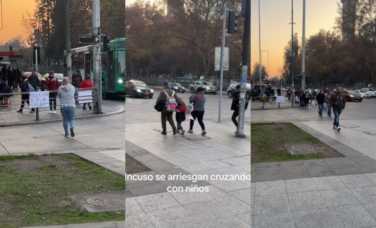 Aun tras fatal accidente: Video viral muestra que peatones siguen cruzando por peligrosa esquina en Santiago