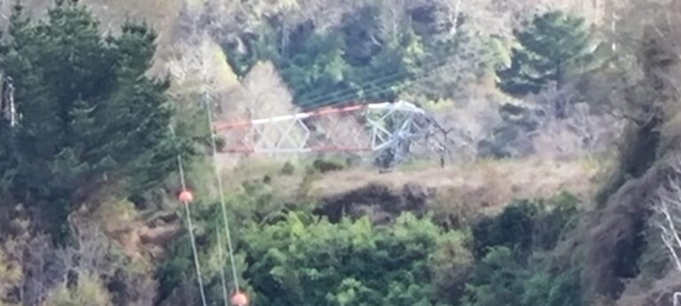 Investigan posible derribo de torre de alta tensión en Cañete