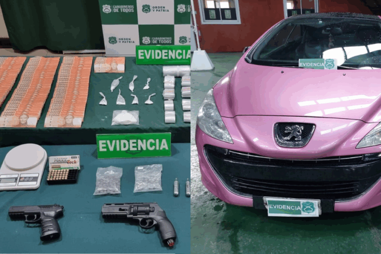5 detenidos deja operativo antidroga en Puerto Varas: Incautaron 27 kilos de cocaína y autos de alta gama