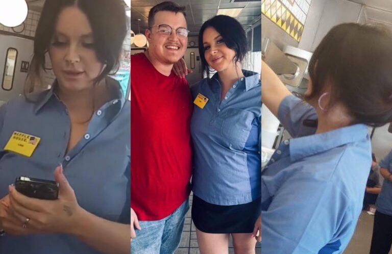 Lana Del Rey fue captada atendiendo clientes en una cafetería en Alabama