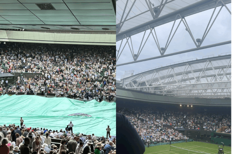 Wimbledon suspende partidos por las lluvias en Londres: El encuentro de Tomás Barrios fue interrumpido