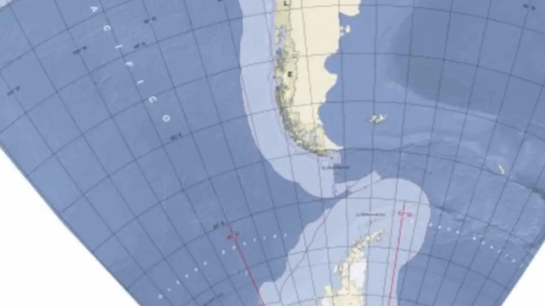 Argentina presenta queja por mapa de la Armada: Denuncian que Chile se adjudicó parte del espacio marítimo argentino