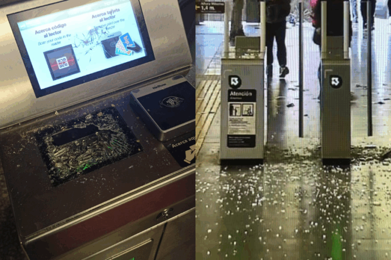 Metro denuncia destrozos en estación República tras protestas y evasiones masivas