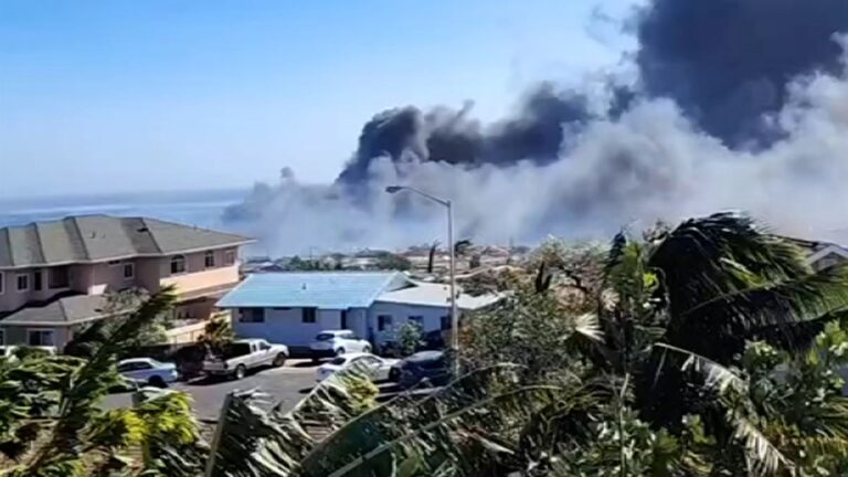 “Es apocalíptico”: Gente se lanzó al mar para huir de los incendios forestales que afectan a Maui