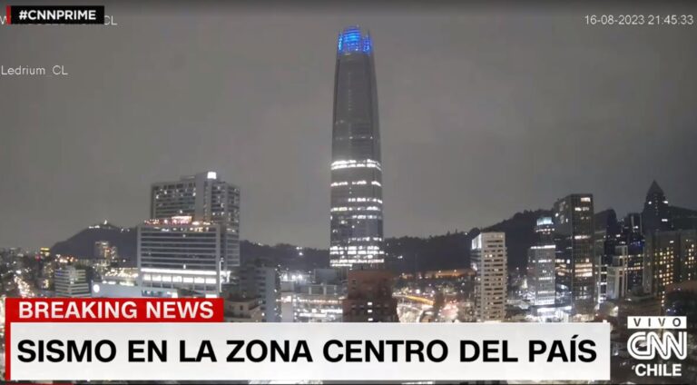 Así se vivió el temblor de la zona centro en vivo por CNN Chile