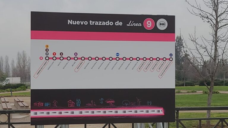 Anuncian nuevo trazado de Línea 9 del Metro: Unirá Bajos de Mena, La Pintana y La Legua con el centro de Santiago