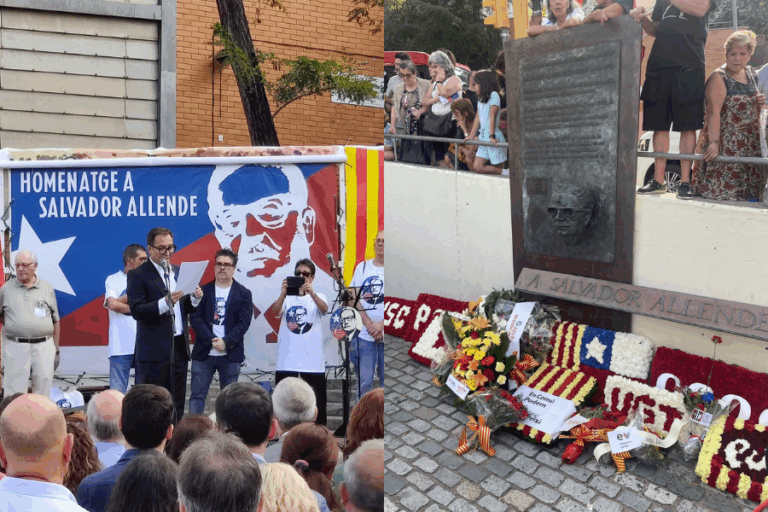Barcelona: Realizan masivo homenaje a Salvador Allende a 50 años de su muerte