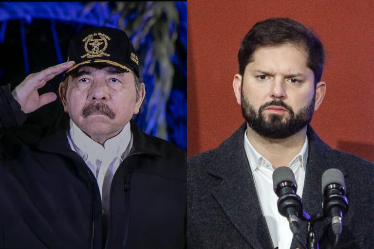 Tras protesta de la Cancillería de Chile por sus dichos contra Carabineros: Ortega llama al presidente Boric 