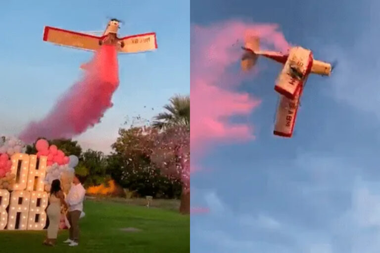 México: Piloto de avión murió tras rociar humo color rosa en una fiesta de revelación de género