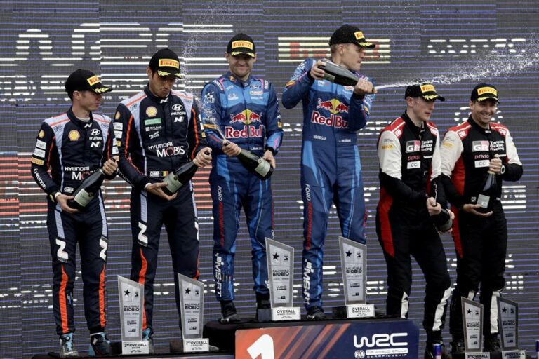 El estonio Ott Tänak se impuso en el Rally de Chile y Toyota aseguró el campeonato de constructores