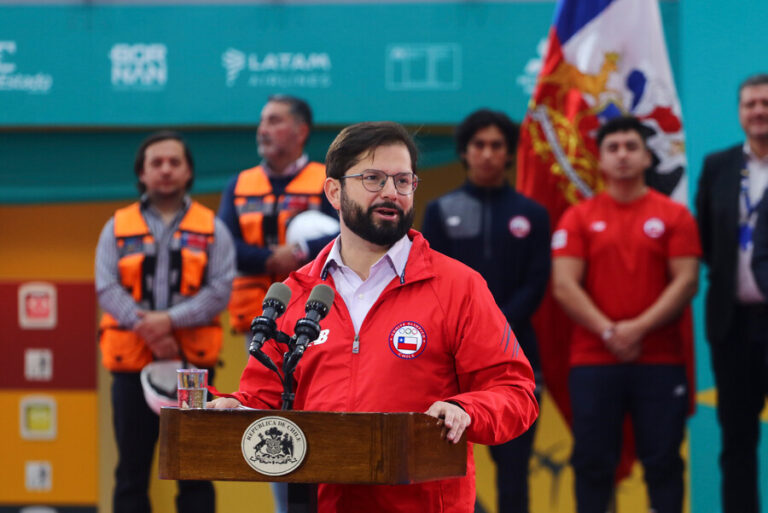 Pdte. Boric inaugura obras para los Juegos Panamericanos en el Estadio Nacional: 