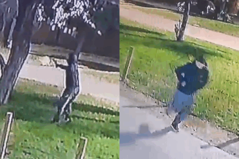 Cámara captó el momento en que delincuente disparó contra auto en Peñalolén: Mujer resultó baleada