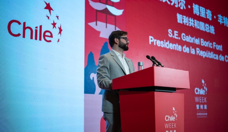 Pdte. Boric inaugura la Chile Week en China para afianzar lazos comerciales: “Nuestro país no es solo cobre, no es solo cerezas”
