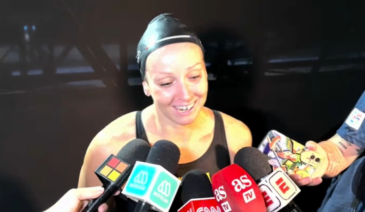 Kristel Köbrich agradece al público y comenta entre risas visita del pdte. Boric: “No había ningún otro deporte para ver”