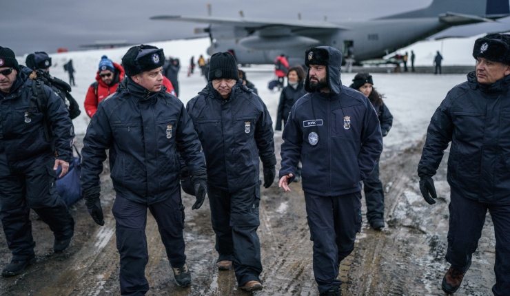 Pdte. Boric y el secretario general de la ONU llegaron a la Antártica para abordar los efectos del cambio climático