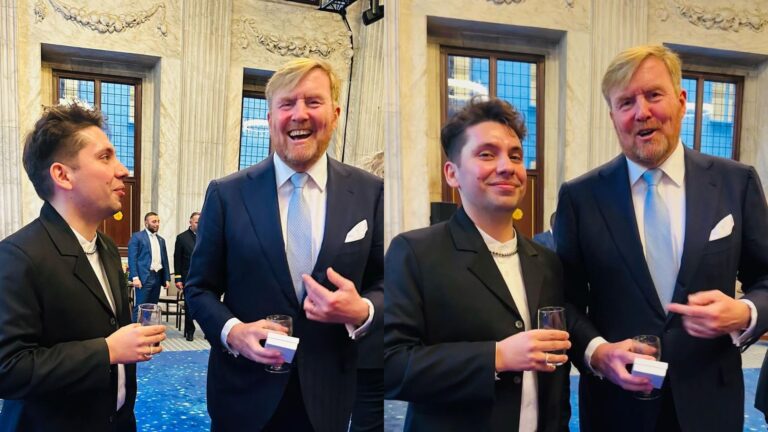 “Tranquilo mi rey”: Copano compartió con el Rey de Países Bajos tras hacer show en Ámsterdam y asistir al palacio real