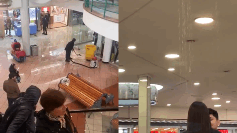 Apumanque y Parque Arauco resultaron inundados tras el paso de la tormenta eléctrica por Santiago