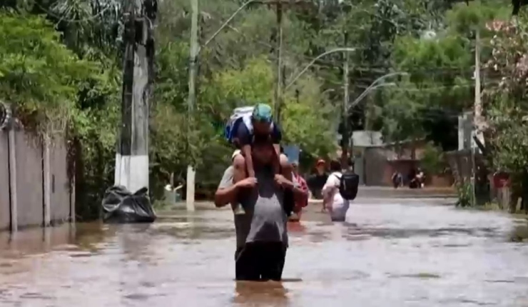 Brasil: Fuertes lluvias e inundaciones afectan al sur del país en medio de un clima extremo