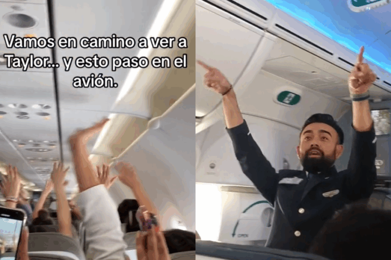 Hasta los tripulantes de cabina: Fans muestran furor por Taylor Swift en vuelo desde Chile a Argentina
