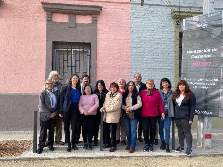 Recuperación de fachadas en barrio Franklin: 36 inmuebles residenciales y comerciales fueron restaurados