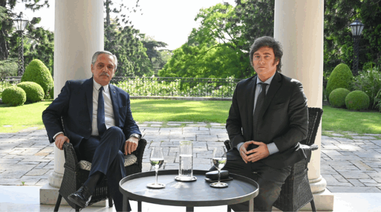 Javier Milei se reunió con Alberto Fernández para coordinar cambio de mando