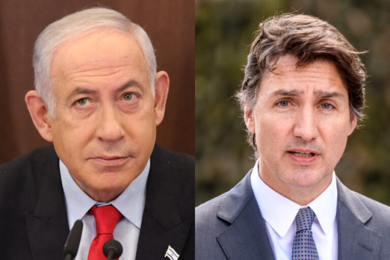 Netanyahu regaña a Trudeau en redes sociales después de que el líder canadiense pidiera 