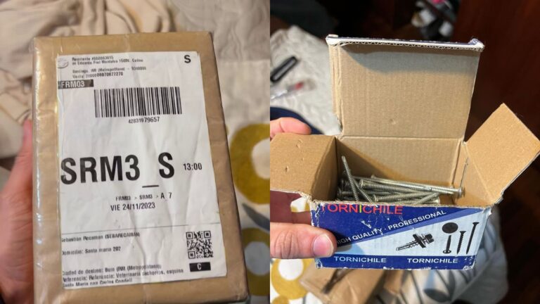 Compró un teléfono de más de un millón de pesos durante el Black Friday y recibió una caja de tornillos