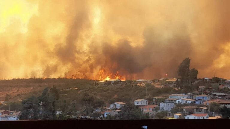 Senapred declara alerta roja para la comuna de Valparaíso por incendio forestal