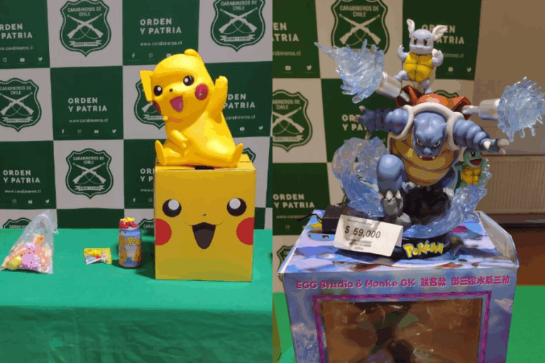 Funko Pops y figuras de Pokemón: Realizan millonario decomiso de más de 4.000 juguetes presuntamente falsificados en Santiago