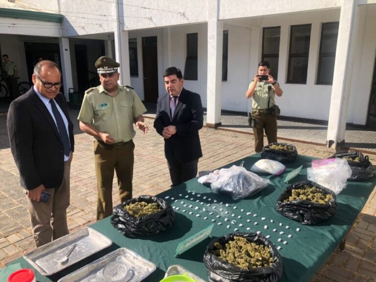Rancagua: Carabineros decomisa más de 4 millones de dosis de pasta base y marihuana