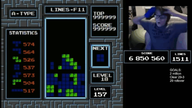 Niño de 13 años es la primera persona que termina el Tetris de NES: Lo hizo en 38 minutos