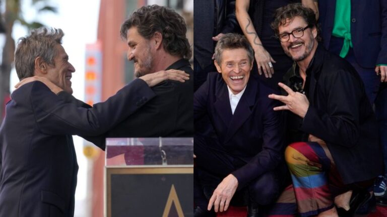 Pedro Pascal rinde emotivo homenaje a Williem Dafoe tras recibir estrella en el paseo de la fama